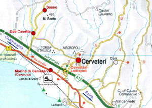 Cerveteri Map