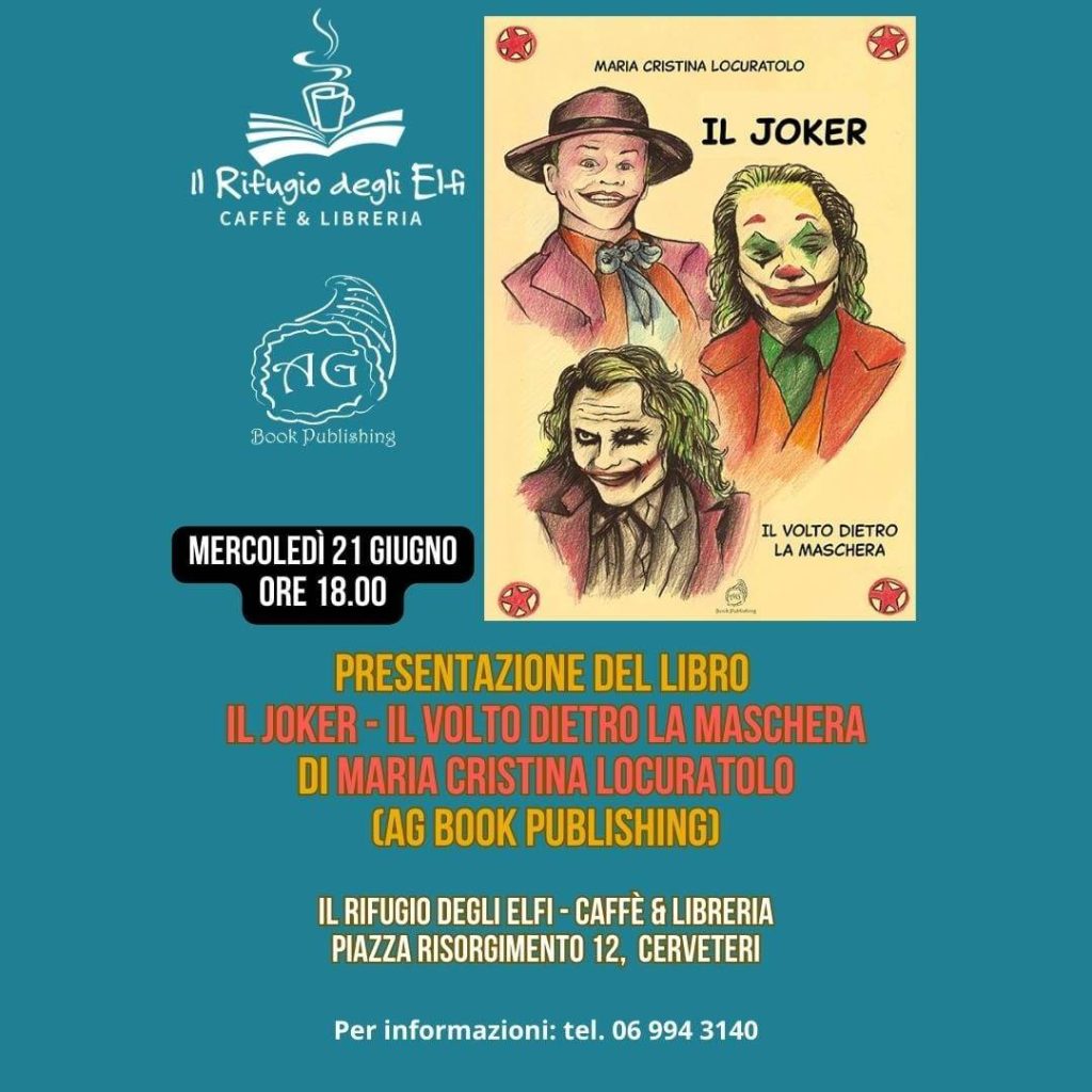 Presentazione del libro "Joker - il volto dietro la maschera" di Maria Cristina Locuratolo a Cerveteri