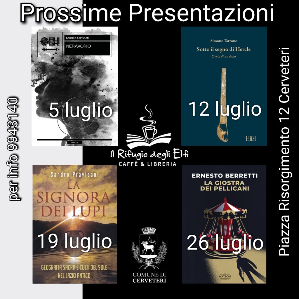 Presentazioni di Libri a Cerveteri nel mese di luglio 2023