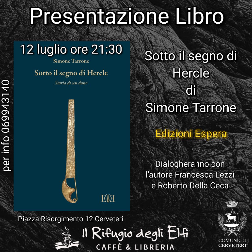 Presentazione del libro "Sotto il segno di Hercle. Storia di un dono" di Simone Tarrone a Cerveteri