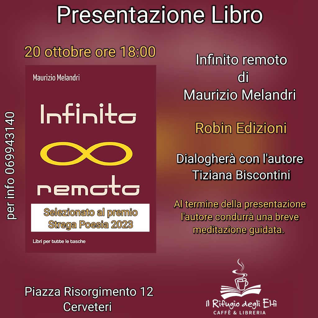 Presentazione del libro di poesie "Infinito Remoto" di Maurizio Melandri