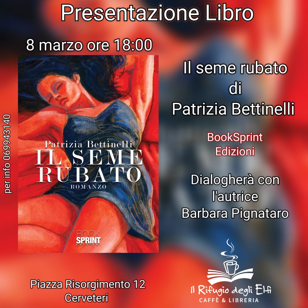 presentazione del libro "Il seme rubato" di Patrizia Bettinelli a Cerveteri