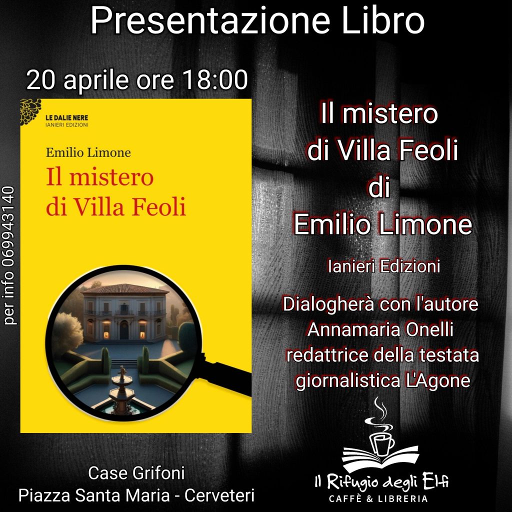 Presentazione del libro "Il mistero di Villa Feoli" di Emilio Limone a Cerveteri (Roma)